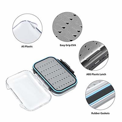 Gonex Fly Boxes for Fly Fishing Jig Boxes Two-Sided Waterproof Lightweight  Fly Fishing Box Easy Grip Transparent Lid Fly Fishing Lures Box Size A,  Grey - Yahoo Shopping