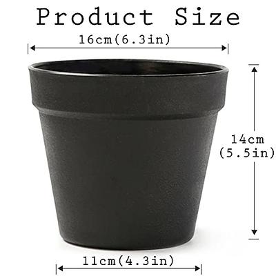 8 Pack 6 Inch Flower Pots for Indoor Plants Colorful Plant Pots Outdoor  Plastic