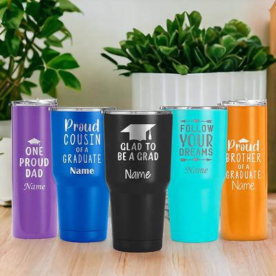 Insulated Engraved Coffee Mug - (teal)