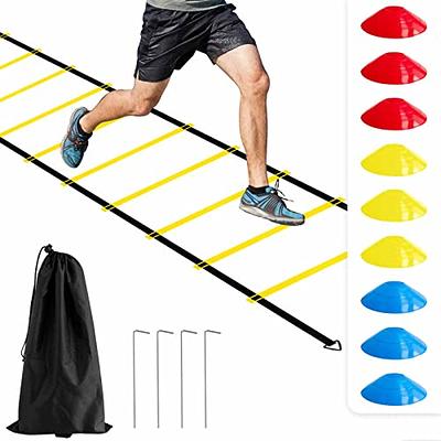 SFAKDTY Agility Ladder Speed Training Equipment 12 Rung 20ft