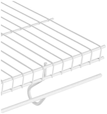 Rubbermaid Freestanding 4-Tier Wire Shelf Shoe Rack and Organizer, White