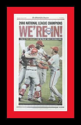 2022 Philadelphia Phillies NLCS Champions Framed Front Page 