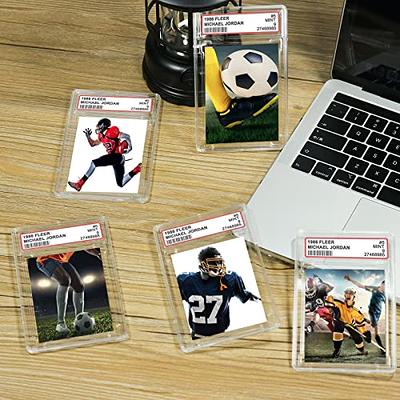 Hard Plastic Card Sleeves Trading Card Holder Baseball Card Sleeves Card  Protector Holder for Baseball Card, Football Cards, Gaming Cards 3 x 4 Inch