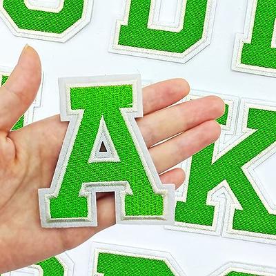 26Pcs Letter Patches Varsity Embroidery Iron on Letters Patches for  Clothing Backpacks Hat(A-Z,Green) - Yahoo Shopping