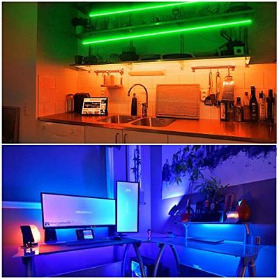 DAYBETTER 50ft Bluetooth LED Strip Lights,Music Sync 5050 LED