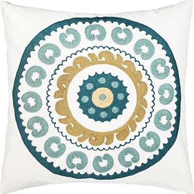 Sykting Embroidery Throw Pillow Case 18x18 Christmas Pillow Cover