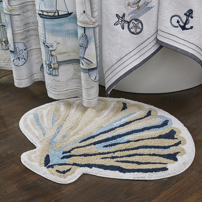 SKL Home Sea Drift 2 Piece Hand Towel Set, white, cotton