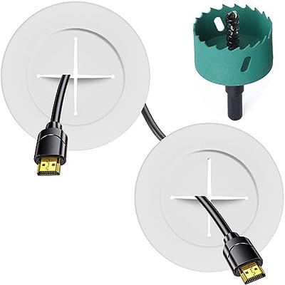 TV Wire Hider Kit for Wall Mount TV, White in Wall Cable Management Kit,  Includes 2 Pass Throughs and Hole Saw Drill Attachment for Easy Install -  Yahoo Shopping