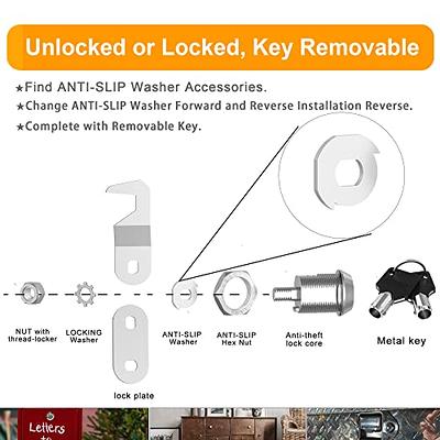 BOZXYE 6 Pack Cabinet Locks with Keys RV Storage Locks, 5/8 Cam Lock Keyed  Alike, RV Locks for Storage Door File Cabinet Toolbox, Zinc Alloy - Yahoo  Shopping