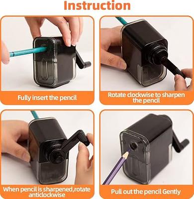 ZMOL Manual Pencil Sharpener, Drawing Pencil Sharpener for Art  Students,Suitable 6-8mm Sketching/Charcoal/Colored/Graphite/Prismacolor  Pencils - Yahoo Shopping