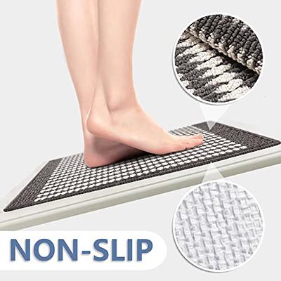 Sets of 2, Decoration Rubber Backing Non-Slip Absorbent, Waterproof Mats -  17x30+17x48inch