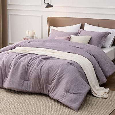 Bedsure King Comforter Set - Grey King Size Comforter, Soft Bedding for All  Seasons, Cationic Dyed Bedding Set, 3 Pieces, 1 Comforter (104x90) and 2