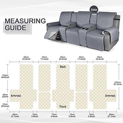KinCam Waterproof Recliner Sofa Cover, Non-Slip Reclining Couch Covers for  3 Seat, Recliner Couch Cover Furniture Protector with Elastic Straps for  Pets, Kids, Black - Yahoo Shopping