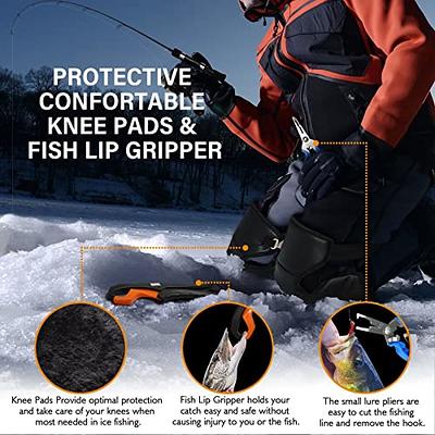 Dovesun Ice Fishing Rod and Reel Combo Ice Fishing Jigs Ice Spinning Reel, Spinning Rod (28in M Power),Knee Pad,Fish Lip Gripper,Ice Fishing  Line,Color B-Ice Fishing Gear 23pcs - Yahoo Shopping