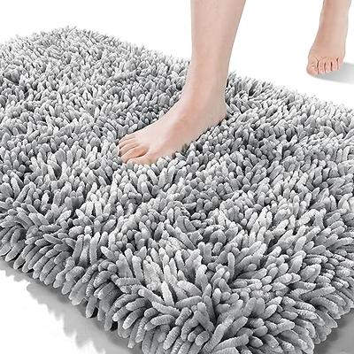 Hera Beauty Super Absorbent Bath Mat, Quick Dry Bath Mat, Non Slip Rubber Bathroom Rugs, Easy to Clean Machine Washable Thin Bath Mats for Bathroom