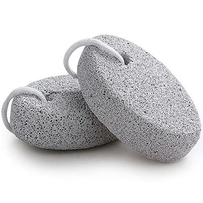 Pumice Stone Foot File, 2 Pack Callus Remover for Feet with Wooden