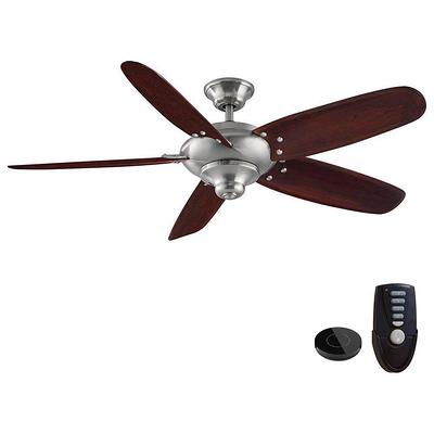 Home Decorators Collection Altura 56 In Brushed Nickel Wi Fi Enabled Smart Ceiling Fan With Remote Works Google Assistant And Alexa Yahoo Ping - Home Decorators Altura Fan