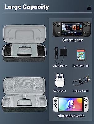 Mooroer Steam Deck Case, Steam Deck Carrying Case, Large Capacity Storage  Case for Steam Deck Console & All Accessories, Steam Deck Portable Case