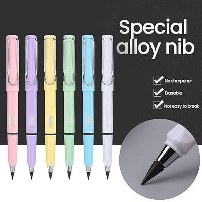 12pcs Colored Forever Pencil With Erase, That Never Needs Sharpened Long  Lasting Writing Infinity Pencil, No Sharpen Endless Pencils With 12Pcs Lead
