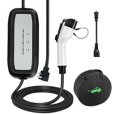 Lectron Level 2 EV Charger - ETL Certified, 240V, 40 Amp, NEMA 14-50 Plug, 16 ft Extension Cord & J1772 Cable- Portable Electric Car Charger for