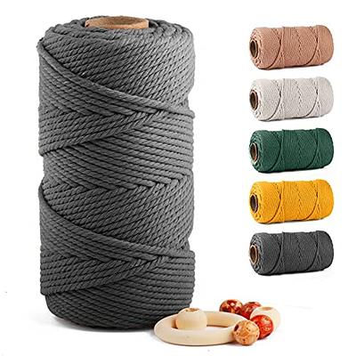 Macrame Cotton Cord 5mm x 109 Yards, ZUEXT Natural Handmade 4