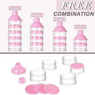 Bokon 10 Pack 5 Layers Baby Milk Powder Dispenser Milk Powder Pots Formula  Dispenser Portable Milk Powder Formula Dispenser Container Pot Box  Stackable Baby Snack Storage Box for Travel(Pink) - Yahoo Shopping