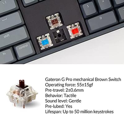 Anne Pro 2 60% Mechanical Keyboard Wired/Wireless Dual Mode Full RGB Double  Shot PBT - Gateron Brown Switch 