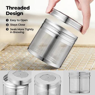 Tea Infuser, Stainless Steel Ball Mesh Tea Strainer, Pendant Tea Ball Tea  Filter With Extended Chain Hook For Brew Fine Loose Tea And Spices 