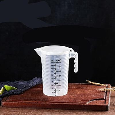 iplusmile 2pcs Graduated Measuring Cup Liquid Measuring Cups Clear Plastic  Containers Motor Oil Container One Gallon Measuring Cup Motor Oil Measuring