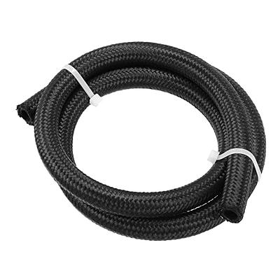 X AUTOHAUX 3ft 6AN Fuel Hose AN6 Universal Car Braided Nylon Stainless  Steel CPE Oil Fuel Gas Line Hose Black - Yahoo Shopping