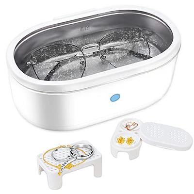 Ultrasonic Jewelry Cleaner High Capacity SUS304 Tank Cleaning Eyeglasses  Machine 48KHz Portable and Low Noise Ultrasonic Machine for Ring, Earrings,  Necklace, Silver, Retainer, Watches, Coins, Razors - Yahoo Shopping