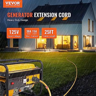  Yodotek 40FT Heavy Duty Generator Locking Power Cord NEMA  L14-30P/L14-30R,4 Prong 10 Gauge SJTW Cable, 125/250V 30Amp 7500 Watts  Yellow Generator Lock Extension Cord with UL Listed : Patio, Lawn 