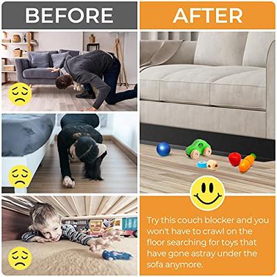 Under Couch Blocker,Adjustable Toy Blocker for Under Couch,Stop Things from Going Under Couch Sofa Bed Furniture