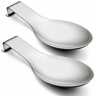 Curved Ceramic Ladle Holder & Spoon Rest With Optional Gold Cutlery