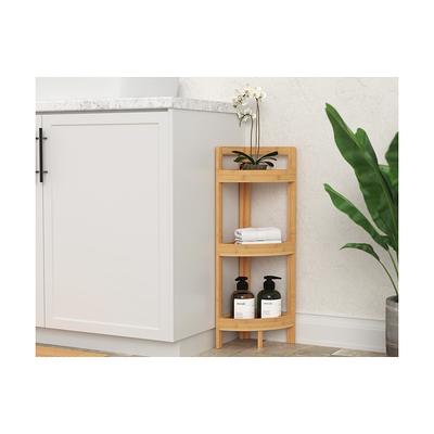 Bamboo Corner Storage Shelf - 4 Tier - By Trademark Innovations