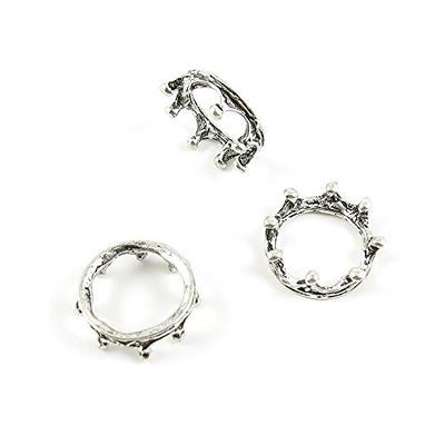 jewelry findings stainless steel charm crown