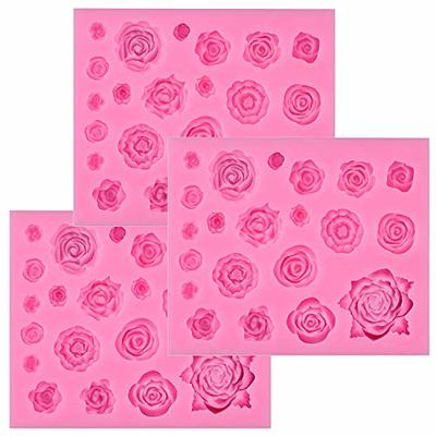 4Pcs Rose Silicone Candy Mold, Mini Flower Fondant Chocolate Silicone Molds  for Baking Leaf Mold for Cake Decorating Clay Crafting Candy Soap Ice Cube  Wax Melt - Yahoo Shopping