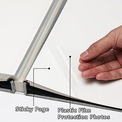 Photo Album Self Adhesive for 3X5 4X6 5X7 6X8 8X10 Pictures, 60 Sticky Pages  DIY