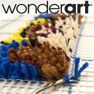 WonderArt® 27 x 40 Latch Hook Kit, Lion, Acrylic Yarn Cotton