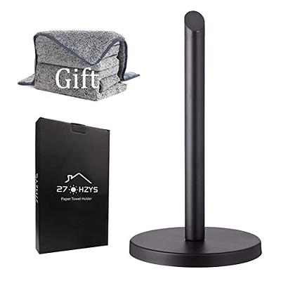 Paper Towel Holder Stand Stainless Steel Sturdy and Heavy for Kitchen  Bathroom Bedroom Office Restaurant Coffee Shop Study Iiving Room  Toilet(Black) - Yahoo Shopping