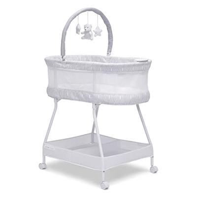 Chicco LullaGo Anywhere Portable Bedside Bassinet - Sandstone (Grey) 