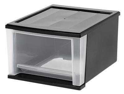 IRIS USA 6 Quart Stackable Storage Drawer, Plastic Drawer