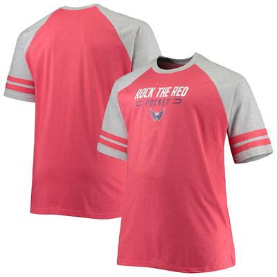 Men's Oatmeal/Heathered Charcoal Detroit Tigers Big & Tall Raglan T-Shirt