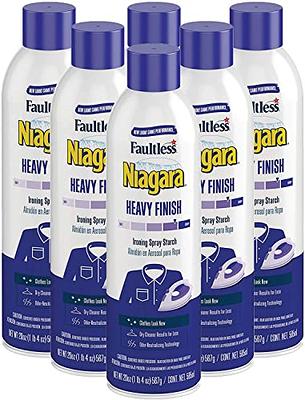  Laundry Starch Spray, Faultless Lavender Spray Starch 20 oz  Cans for a Smooth Iron Glide on Clothes & Fabric Even Spray, Easy Iron  Glide, No Reside (Pack of 4) : Health