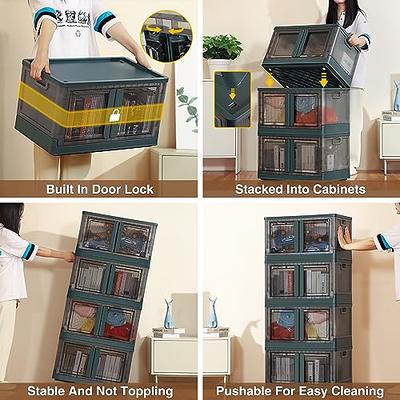 folding storage cabinet doors with easy