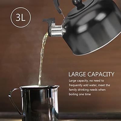 Stainless Steel Whistling Tea Kettle Tea Pot 3L Lightweight