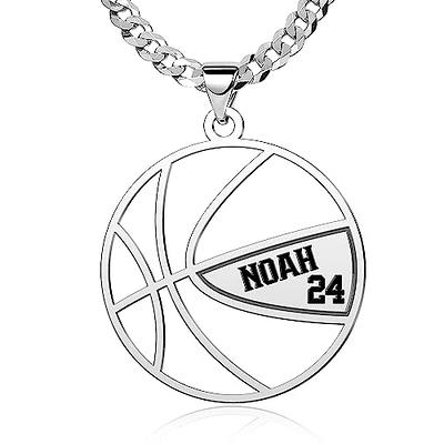 PROSTEEL Stainless Steel 3D Soccer Football/Basketball Charm Necklace/Earrings  Unisex Jewelry Boys Mens Girls Womens Fan Gift