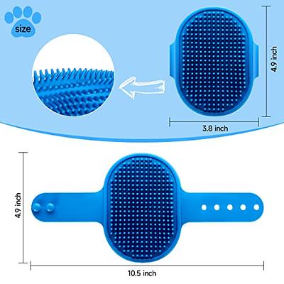 Dog Bath Brush Dog Grooming Brush, Pet Shampoo Brush Massage Rubber Comb  with Adjustable Ring Handle for Short Long Haired Dogs and Cats - Yahoo  Shopping