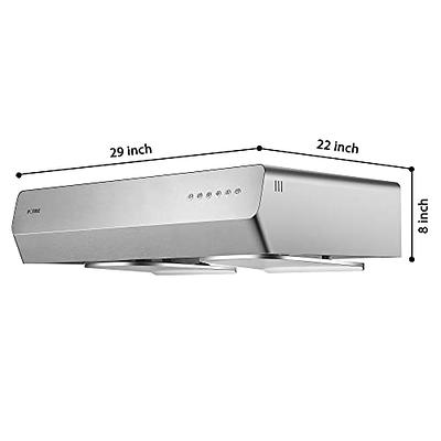 FOTILE Pixie Air 30-in 850-CFM Convertible Stainless Steel with