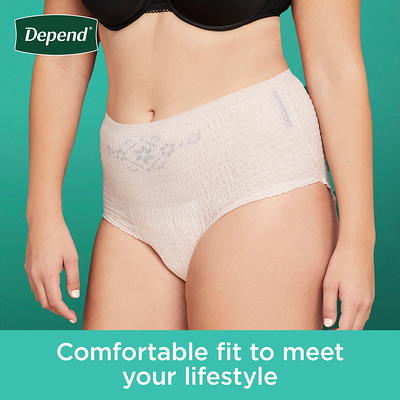 Always Discreet Boutique Maximum Protection Adult Incontinence Underwear  for Women - Peach - S/M - 12ct